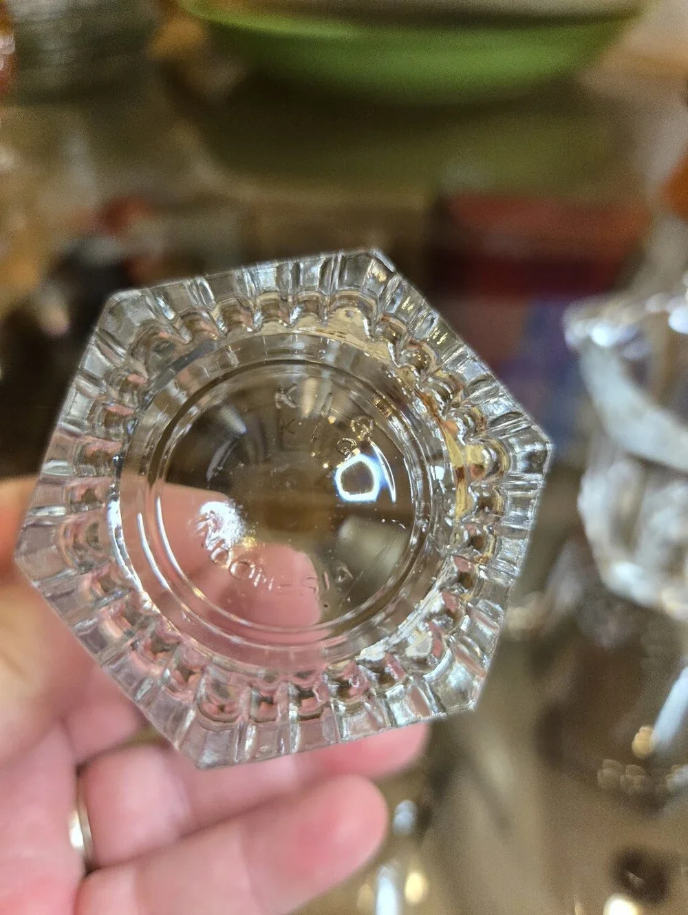 Vintage KIG Indonesia Set Of 2 Votive Glasses/Salt Cellars